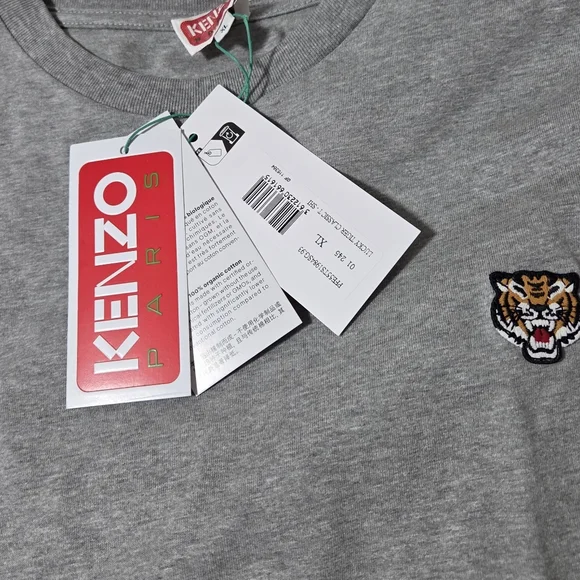 NWT - Kenzo Lucky Tiger Men's Short Sleeve Tee - Made In Portugal - Size L, XL - Picture 11 of 11
